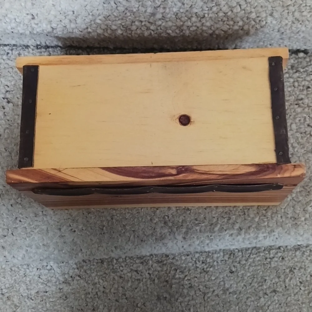 Vintage Handcrafted Small Jewelry Box/Chest